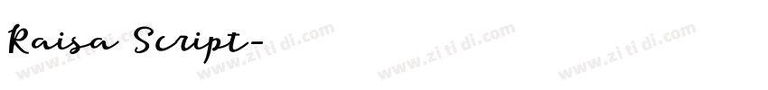 Raisa Script字体转换